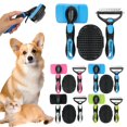 thumbnail image 1 of Undercoat Deshedding Rake for Cats & Dogs - Double Sided Dematting Comb for Tangled Knotted Hair - Grooming Brush Tool - Pet Shedding Solution, 1 of 8