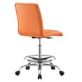 thumbnail image 3 of Prim Armless Vegan Leather Drafting Chair, 3 of 8