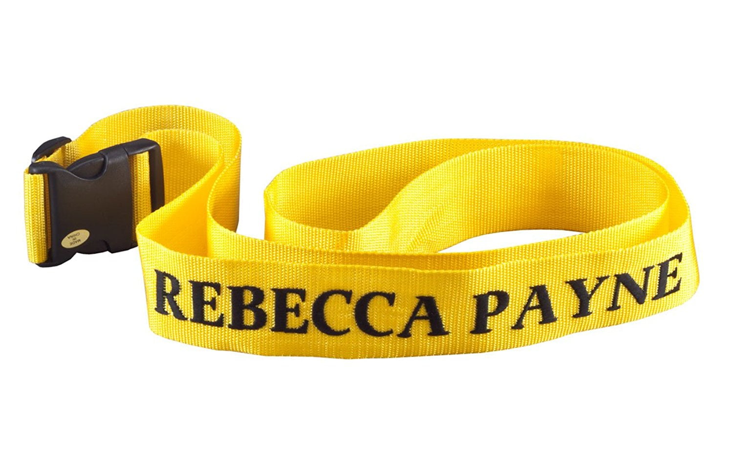 Personalized Yellow Luggage Strap 