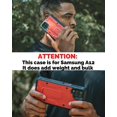 thumbnail image 2 of CaseBorne ArmadilloTek V Case for Samsugn Galaxy A12 with Built-in Screen Protector & Kickstand Full-Body Multi-Layer Rugged - Red, 2 of 6