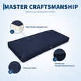 thumbnail image 3 of Garvee 48"x18" Outdoor Bench Cushion Water-Resistant Non-Slip with Ties for Porch Sofa Settee, Blue, 3 of 8