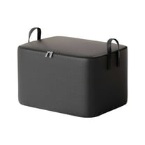 Heavy-Duty Woven Storage Bag with Double Zipper - Large Capacity Organizer for Quilts, Clothing, Toys, Books - Foldable & Portable with Reinforced Handles