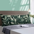 thumbnail image 5 of Botanical Sage Green Leaves Floral Art Pattern Body Pillow Cover/Case 20-Inch X 54-Inch Full Body Pillow Cover Natural Greenery Body Pillow Case with Hidden Zipper Closure For Bed Couch Home Gift, 5 of 6