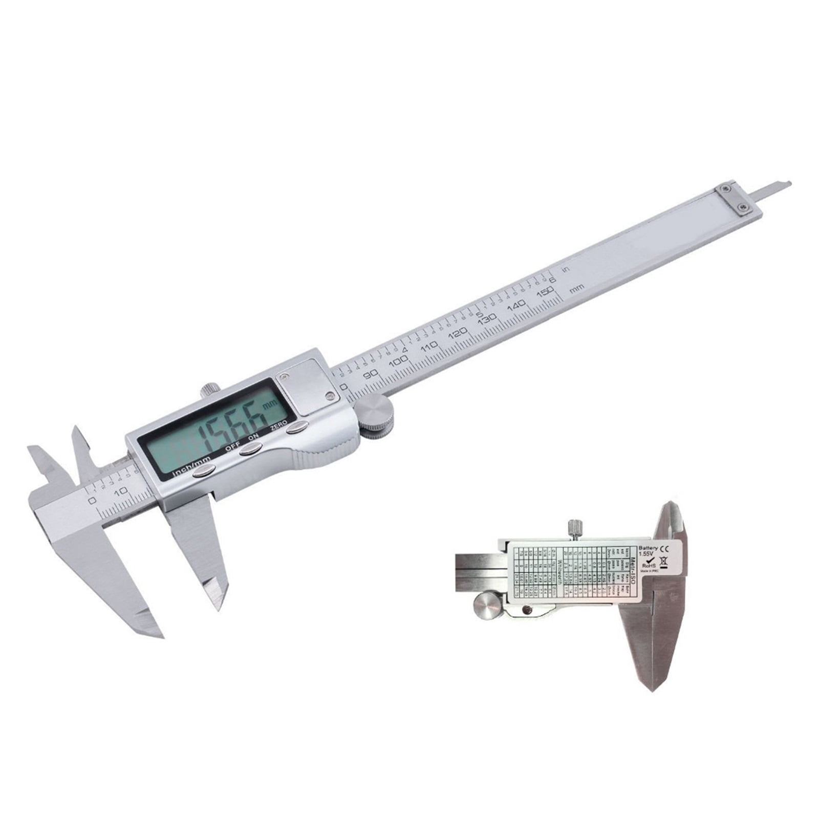 Metal 6-Inch 150mm Stainless Steel Electronic Digital Vernier Caliper Micrometer Measuring