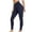 Navy, variant on Azrian Breathable Women's Active Leggings for Yoga Women's Leggings High Waisted Yoga Trousers Workout Exercise Capris For Casual Summer Pants