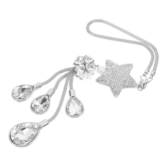 unbranded  Car Crystal Pendant Automotive Interior Rearview Mirrors Door Light Decor Decoration Baby White