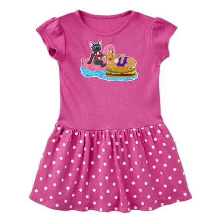 

Inktastic Pool Floaties with Cute French Bulldogs Gift Baby Girl Dress