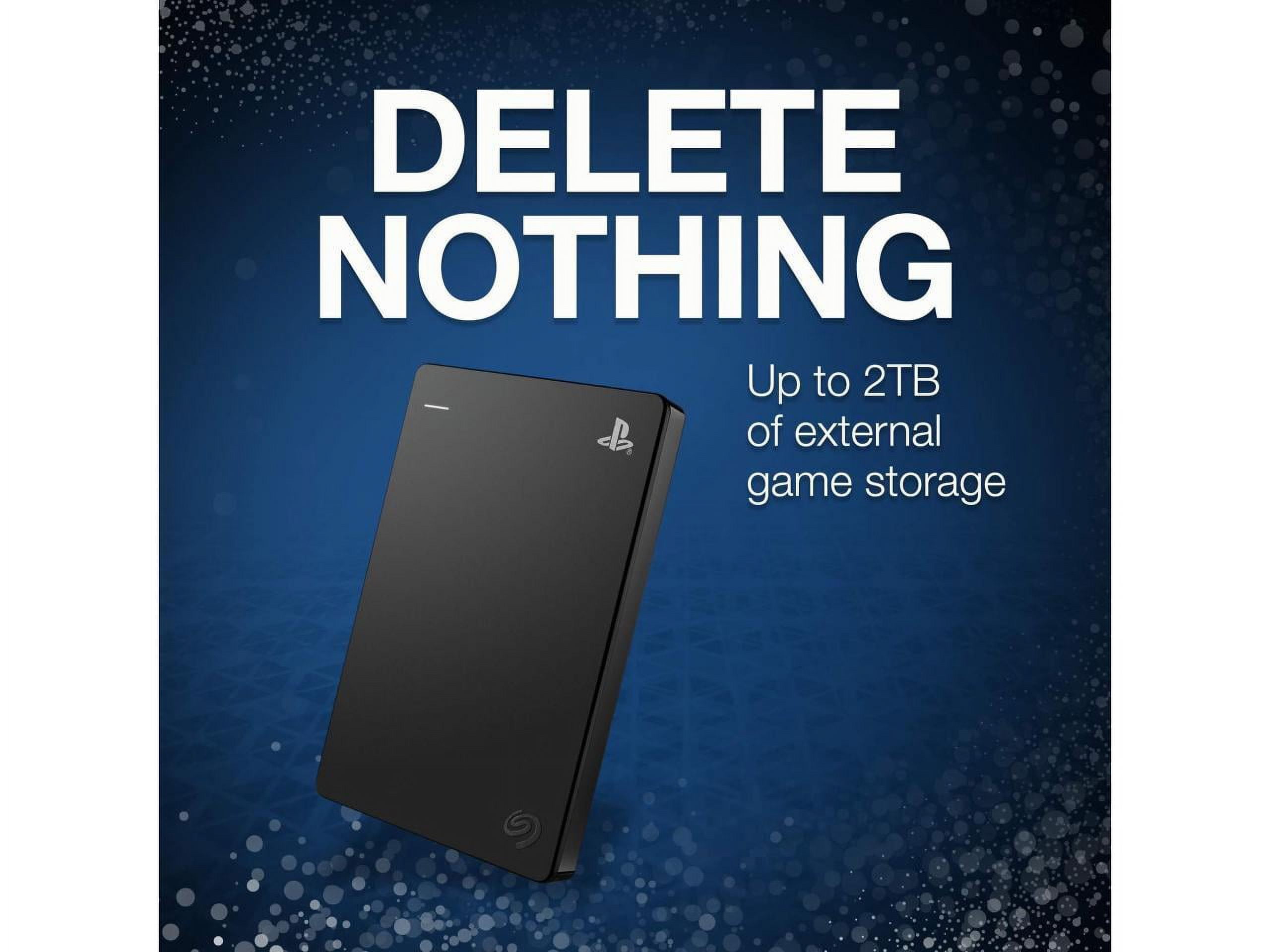 Seagate 2TB PS4 Game Drive - Portable USB 3.0 HDD, Officially