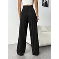 thumbnail image 3 of Womens Sweatpants High Waisted Wide Leg Sweat Pants Baggy Cargo Joggers Athletic Casual Drawstring Workout Pants with Pockets, 3 of 6