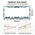 thumbnail image 7 of Aluminum License Plate Frame 2 Pack Car Exterior Accessory Car Tag Holder for Front Rear Plates Cars Decor Blue Symmetrical Floral Pattern, 7 of 7