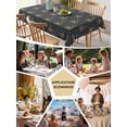 thumbnail image 5 of Yellow Palm Trees Table Cloth, Waterproof Tablecloth for Rectangle Tables, Summer Tropical Coconut Trees Vintage Reusable Washable Fabric Table Cover for Restaurant Kitchen Dining Tables 54"x108", 5 of 9