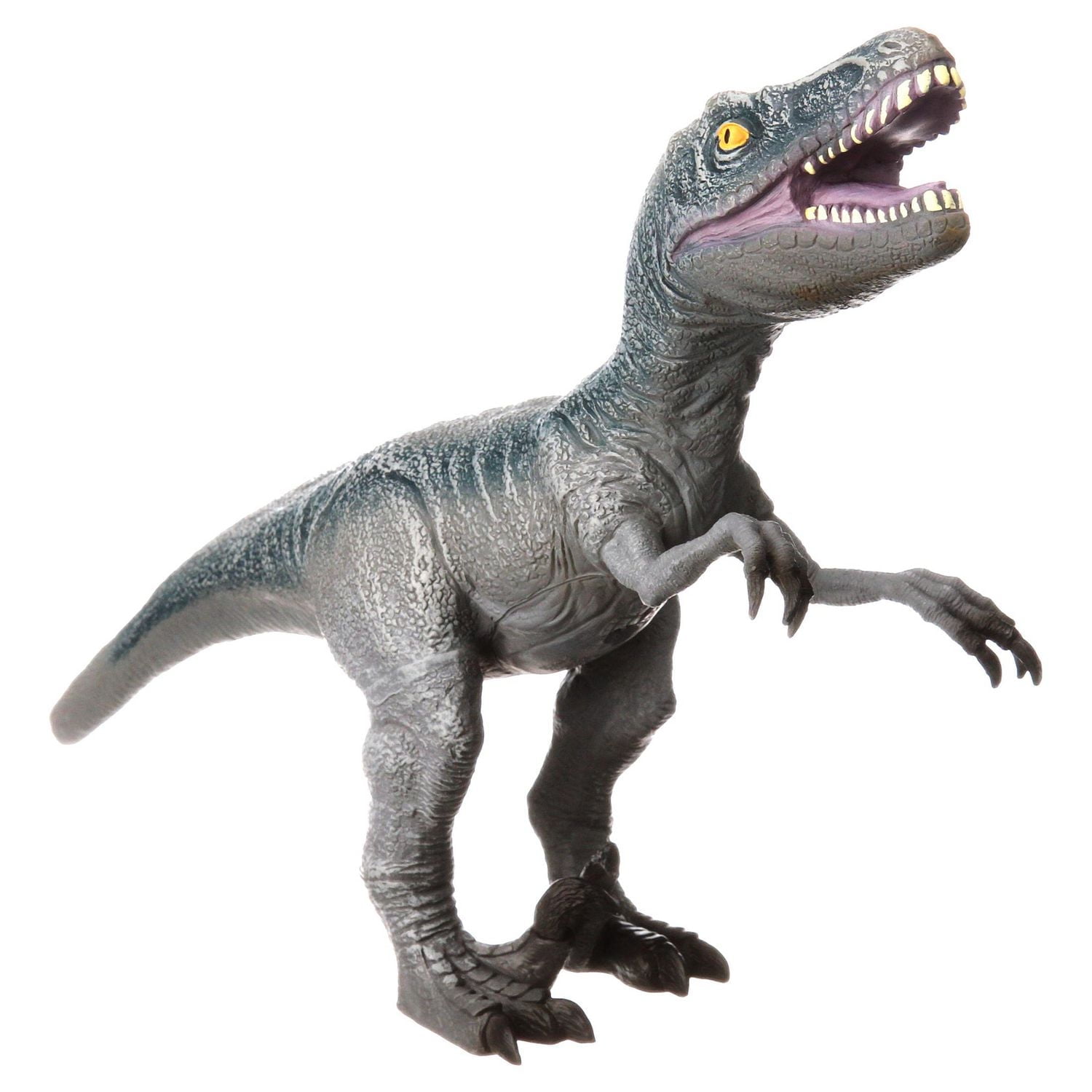 Adventure Force Large 20 inch Soft Raptor Dinosaur Action Figure, Blue, Designed for Ages 3 and up