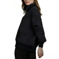 thumbnail image 2 of Womens Sweatshirts Quarter Zip Cropped Pullover Y2k Fleece Fall Fashion Tops Outfits, 2 of 5