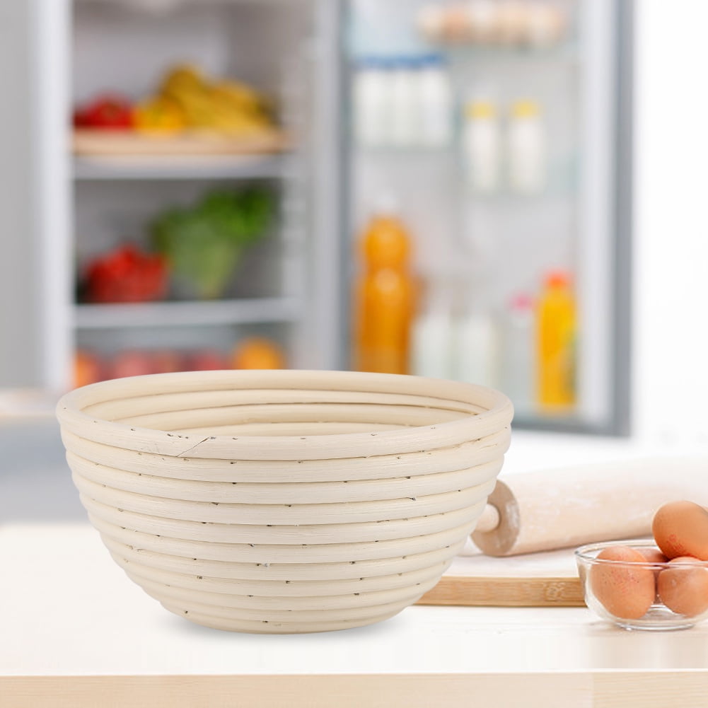 Zerodis Round Bread Basket,EuropeanStyle Cane Round Bread Dough Rising