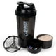 thumbnail image 1 of XTK Shaker Bottle 16OZ Protein Shaker Bottles with Mix Ball Portable Sports Water Bottle Leak Proof GYM Cup for Protein Mixes with Powder Storage & Pill Organizer, Idea for Pre Workout,BPA Free(black), 1 of 5