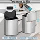 thumbnail image 2 of de Basura Pequeño Colgante de Acero Inoxidable para Cocina con Tapa, Contenedor de Abono de Cocina 2 en 1 para Encimera y Debajo del , 8 L, 2 of 5