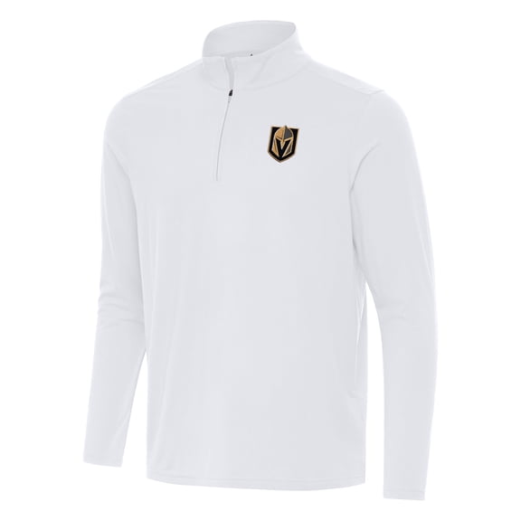Men's Antigua White Vegas Golden Knights Intent Quarter-Zip Top