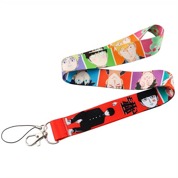 Anime Neck Strap Lanyards Keychain ID Card Pass Hang Rope Lariat Lanyard Key Chain Key Ring Badge Holder