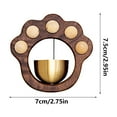thumbnail image 3 of Cat Doorbell Suction Door Entry Wind Chime Wooden Door Adsorption Door Alarm Doorbell, 3 of 9