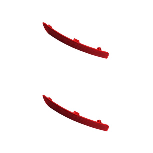 Sidaley Reemplazo del reflector derecho/izquierdo de la cubierta del parachoques trasero para F10 2010-2013 F18 2014-2016 63147318556 rojo 2piezas