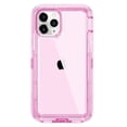 thumbnail image 1 of For iPhone 15 12 11 13 14 Pro Max SE XR XS XSMAX X 6 7 8 Plus Clear Transparent Shockproof Armor Glossy Plain Case Phone Cover Pink For iPhone 14Pro, 1 of 6