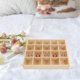 thumbnail image 3 of Wooden Cosmetics Box Compartment Organizer Case Desktop Figurine Organizer, 3 of 4