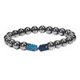 thumbnail image 3 of Pulsera elástica de cuentas Pulsera de terapia de energía de hematita para pérdida de peso (azul) Likrtyny Cuidado Belleza, 3 of 7