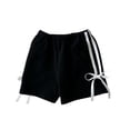 thumbnail image 4 of RRMuAzgs Girls Athletic Shorts Elastic Waist Athletic Shorts Kids Summer Sports Running Casual Short with Bow Tie, 4 of 5
