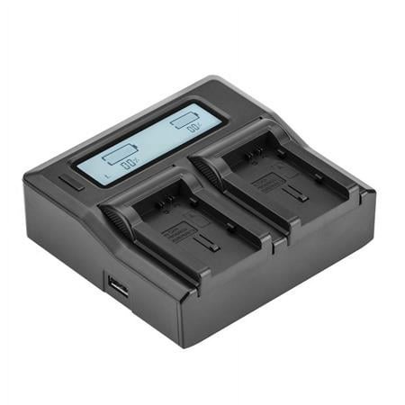 UPC: 0840014142316 | Dual Smart Charger with LCD Screen for Canon BP-800 Series Batteries