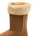 thumbnail image 2 of Alpine Swiss Womens Boot Mid Calf 11.5” Faux Fur Shearling Moccasin Comfort Shoe, 2 of 7