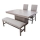 thumbnail image 3 of Comedor 2 sillas y 1 Banca con Mesa Rectangular Gris con Café Camacho, 3 of 3