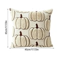 thumbnail image 1 of Throw Pillow Covers 18x18 Inch, Soft Plush Pumpkin Decorative Square Pillowcases, Farmhouse Holiday Cushion Covers for Sofa Living Room Home Fall Halloween Thanksgiving Decor, 1 of 1