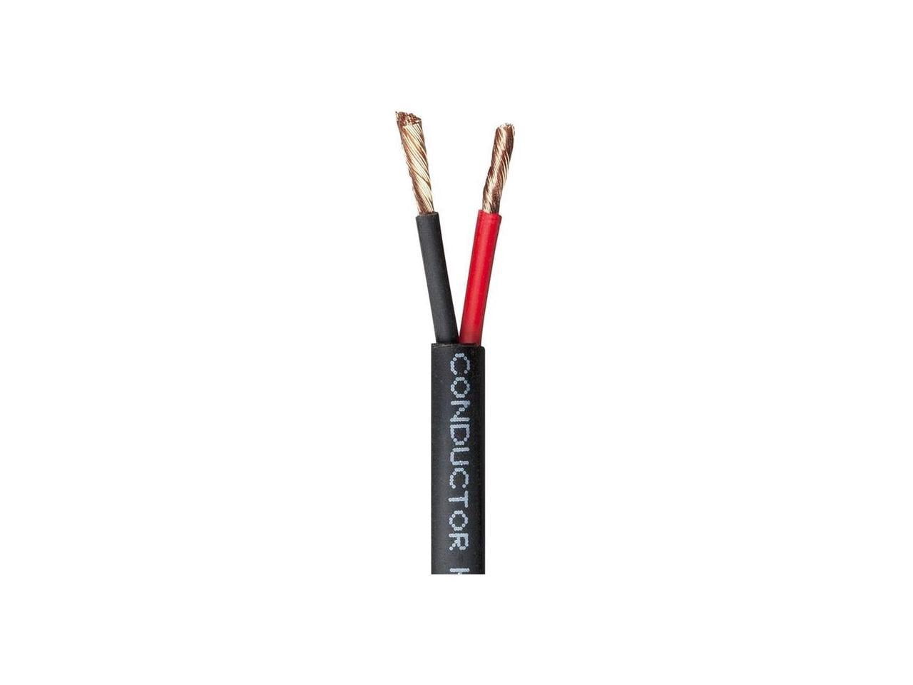 Monoprice Speaker Wire, CMP Rated, 2-Conductor, 14AWG, 250ft, Black