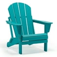 thumbnail image 5 of Westin Outdoor Braxton Folding Plastic Adirondack Chair (Set of 4), Turquoise, 5 of 15