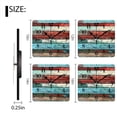 thumbnail image 3 of Square Wall Clock,Colorful Wooden Planks With Distressed And Weathered Look,Silent Non-Ticking Wall Clock Decor for Home Office Kitchen Living Room Bedroom(12inch), 3 of 4