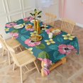 thumbnail image 3 of Pioneer Flower Floral Print Pattern Rectangle Tablecloth 60"x102", Waterproof Polyester Table Cloth, Wipeable Spillproof for Dining Camping Indoor Outdoor, 3 of 6