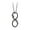 Black, variant on 555Jewelry Stainless Steel Cable Chain “True Love” Infinity Pendant Necklace, Infinity Necklaces for Women, Infinity Necklace for Women, Inspirational Necklace, Silver, 20 Inch