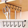 thumbnail image 3 of xiaxaixu 6 Hook Coffee Cup Holder Adhesive Storage Rack for Efficient Shelf, 3 of 7