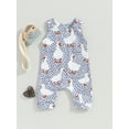 thumbnail image 2 of Western Baby Boy Girl Farm Outfit Chicken Romper Jumpsuit Sleeveless One Piece Summer Clothes, 2 of 7