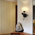 thumbnail image 2 of Iron wall lamp E27 lighting high-end atmospheric flower-shaped wall lamp reading plug-in suitable for corridors, attics, passages, cafes, 2 of 3