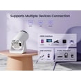 thumbnail image 4 of Mini Proyector WiMiUS Ajustable Blanco con WiFi y Bluetooth para Exteriores 1080P, 4 of 8