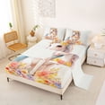 thumbnail image 2 of Erosebridal Cute Unicorn Girls Queen Sheet Sets,Colorful Flowers Cute Blossom Floral Bed Set For Kids 4pcs, 2 of 6