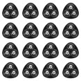 thumbnail image 1 of OULII 16 Pcs Roues Pivotantes Autocollantes Noires en ABS pour Appareils de Construction Durables, 1 of 7