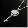 thumbnail image 5 of Colgante giratorio con forma de llave de la puerta de la felicidad para mujer, cadena con cierre de acero de titanio, sin deslustre, 5 of 5