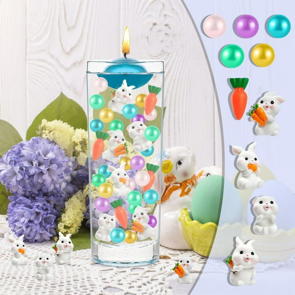 VBVC Easter Vase Filler Beads Floating Pearls Water Gel Beads For Vase Filler Table Centerpieces Easter Home Party Decoration