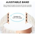 thumbnail image 2 of ZSOU Resin Link Watch Band for Apple Watch 38/40/41/42mm(Series 10) Unisex - White/Marble, 2 of 4