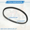 thumbnail image 6 of Unique Bargains Drive Belt for CHF50 for Metropolitan 2002-2009, Wear-Resistant Rubber Fiber Powersports V-Belt 1 Pcs, 6 of 7