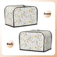 thumbnail image 3 of Uemuo Watercolor Floral A Print Toaster Cover 2 Slice, Small Kitchen Appliance Covers, Toaster Oven Cover with Loop, Bread Machine Cover Dust Cover Protection, 3 of 7