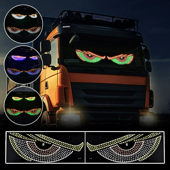FurNest Dynamic Devil Eye Light Lamp LED Car Eye Light Truck for Cars Window F