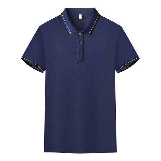 Playera Tipo Polo Hombre Manga Corta Moda De Negocios Casual